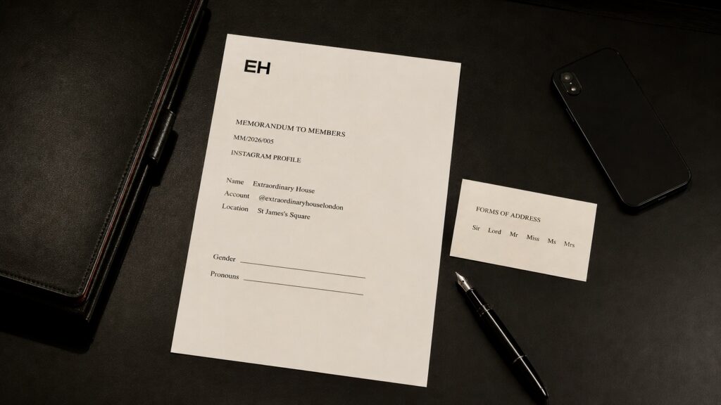 Extraordinary House Establishes Its Instagram Profile
