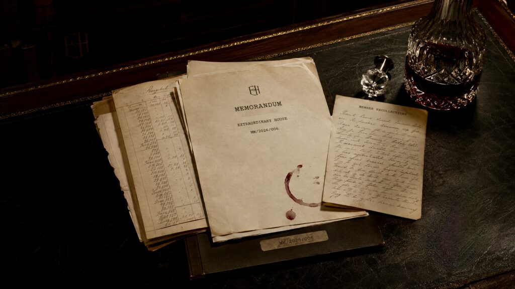 Extraordinary House memorandum surrounded by inconclusive archival evidence, a port decanter and wine-stained member recollections.